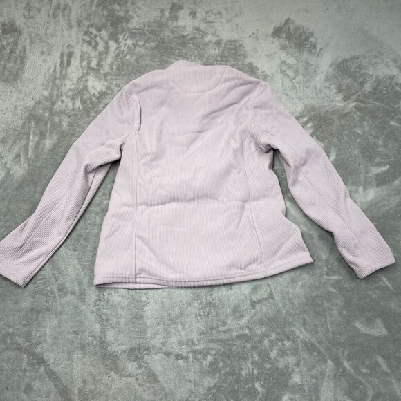 Andrew Marc Womens Ribbed Full-Zip Jacket S Lilac Polyester Blend NWT 6607 - Picture 2 of 8